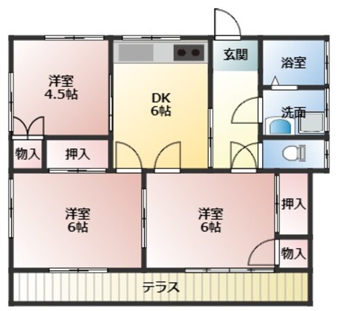 Ｎｏｒｔｈｒｉｄｇｅ直井の物件間取画像